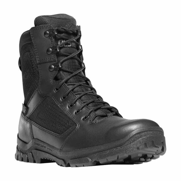 Danner Mens Tactical Lookout Boots Black Leather Lace Up Round Toe 7 D New - Picture 3 of 15